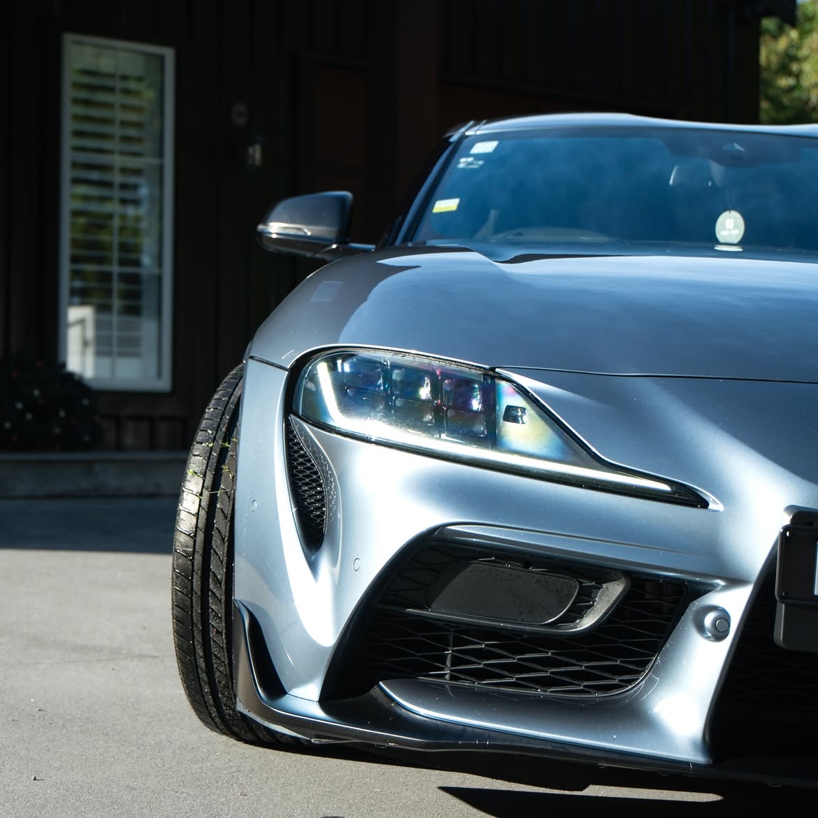 Toyota MK5 Supra — front headlight detail