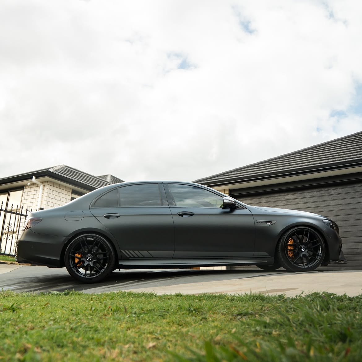 Mercedes E63 S AMG — side profile